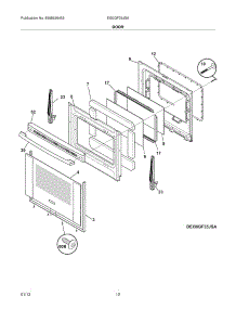 11 - Door parts for Electrolux Range EI30GF35JSA / from AppliancePartsPros.com
