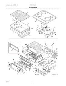 07 - Top / Drawer parts for Electrolux Range EW30IS6CJSC / from AppliancePartsPros.com