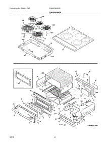 07 - Top / Drawer parts for Electrolux Range EW30ES65GSI / from AppliancePartsPros.com