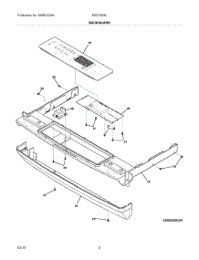 03 - Backguard parts for Electrolux Range EI30DS55LBA / from AppliancePartsPros.com