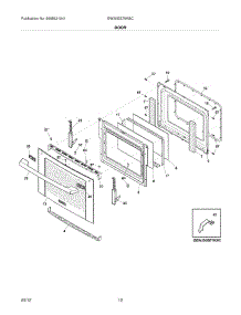 11 - Door parts for Electrolux Range EW30GS75KSC / from AppliancePartsPros.com