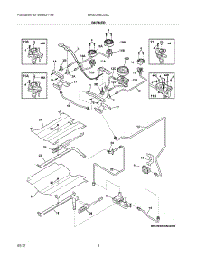05 - Burner parts for Electrolux Range EW30GS6CGSC / from AppliancePartsPros.com