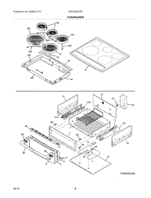 07 - Top / Drawer parts for Electrolux Range EI30ES55JSD / from AppliancePartsPros.com