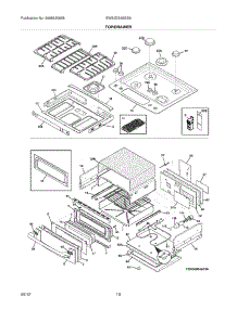 09 - Top / Drawer parts for Electrolux Range EW30DS65GS9 / from AppliancePartsPros.com