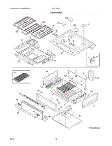 09 - Top / Drawer parts for Electrolux Range EI30DS55LWB / from AppliancePartsPros.com