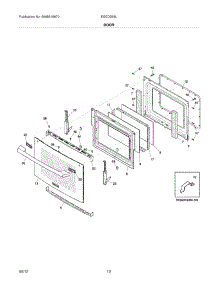 11 - Door parts for Electrolux Range EI30DS55LWB / from AppliancePartsPros.com