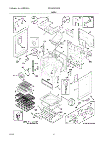 07 - Body parts for Electrolux Range CEW30GF6GSM / from AppliancePartsPros.com