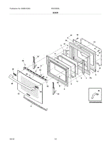 11 - Door parts for Electrolux Range EI30GS55LWA / from AppliancePartsPros.com