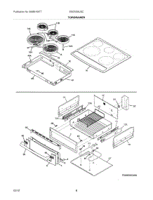 07 - Top / Drawer parts for Electrolux Range EI30ES55JSC / from AppliancePartsPros.com