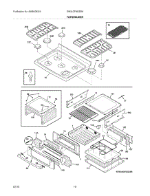 09 - Top / Drawer parts for Electrolux Range EW3LGF65GSM / from AppliancePartsPros.com