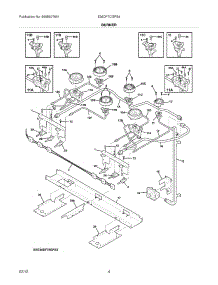 05 - Burner parts for Electrolux Range E36DF7CGPS4 / from AppliancePartsPros.com