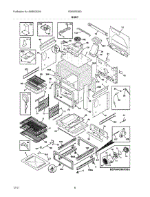 07 - Body parts for Electrolux Range EW30GS65GWA / from AppliancePartsPros.com