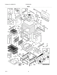 07 - Body parts for Electrolux Range EI30GS5CJSC / from AppliancePartsPros.com