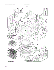 05 - Body parts for Electrolux Range EI30EF55GSH / from AppliancePartsPros.com