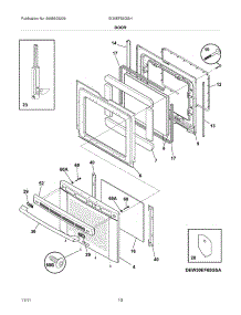 09 - Door parts for Electrolux Range EI30EF55GSH / from AppliancePartsPros.com