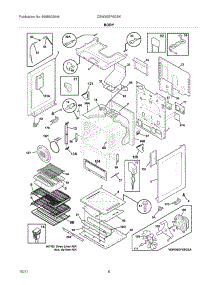 07 - Body parts for Electrolux Range CEW30GF6GSK / from AppliancePartsPros.com