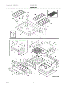 09 - Top / Drawer parts for Electrolux Range CEW30GF6GSK / from AppliancePartsPros.com