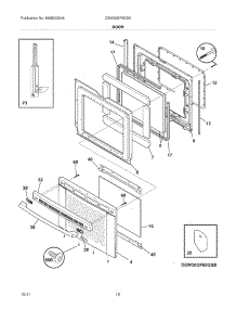 11 - Door parts for Electrolux Range CEW30GF6GSK / from AppliancePartsPros.com