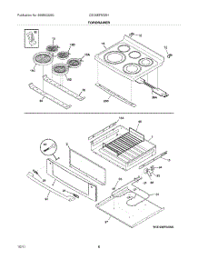 07 - Top / Drawer parts for Electrolux Range CEI30EF5GSH / from AppliancePartsPros.com