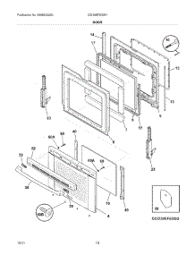 09 - Door parts for Electrolux Range CEI30EF5GSH / from AppliancePartsPros.com