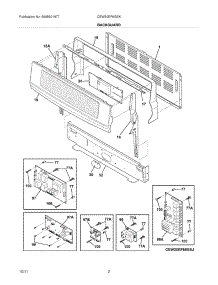 03 - Backguard parts for Electrolux Range CEW30EF6GSK / from AppliancePartsPros.com