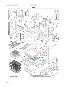 05 - Body parts for Electrolux Range EW30EF65GSM / from AppliancePartsPros.com