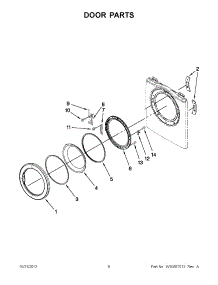 04 - Door Parts parts for Amana Dryer YNED7200TW0 / from AppliancePartsPros.com