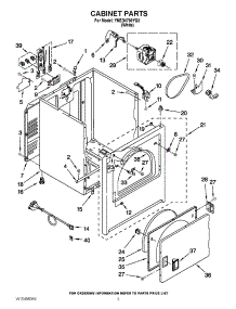 02 - Cabinet Parts parts for Amana Dryer YNED4700YQ0 / from AppliancePartsPros.com