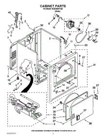 02 - Cabinet Parts parts for Amana Dryer NGD4600YQ0 / from AppliancePartsPros.com