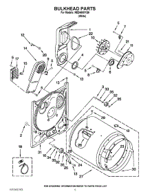 03 - Bulkhead Parts parts for Amana Dryer NED4600YQ0 / from AppliancePartsPros.com