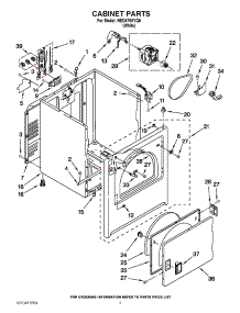02 - Cabinet Parts parts for Amana Dryer NED4700YQ0 / from AppliancePartsPros.com