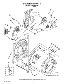 03 - Bulkhead Parts parts for Amana Dryer YNED4600YQ0 / from AppliancePartsPros.com