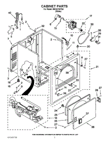 02 - Cabinet Parts parts for Amana Dryer NGD4700YQ0 / from AppliancePartsPros.com