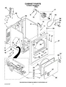 02 - Cabinet Parts parts for Amana Dryer NGD4500VQ2 / from AppliancePartsPros.com