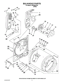 03 - Bulkhead Parts parts for Amana Dryer NGD4500VQ2 / from AppliancePartsPros.com