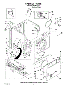 02 - Cabinet Parts parts for Amana Dryer NGD5100TQ2 / from AppliancePartsPros.com