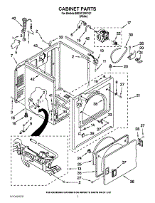 02 - Cabinet Parts parts for Amana Dryer MGDC100YQ1 / from AppliancePartsPros.com
