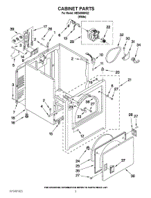 02 - Cabinet Parts parts for Amana Dryer NED4500VQ2 / from AppliancePartsPros.com