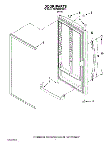 04 - Door Parts parts for Amana Freezer AQF2013TEW05 / from AppliancePartsPros.com