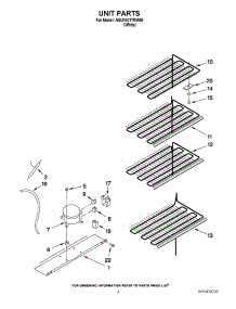 03 - Unit Parts parts for Amana Freezer AQU1501TRW00 / from AppliancePartsPros.com