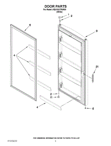 04 - Door Parts parts for Amana Freezer AQU1501TRW00 / from AppliancePartsPros.com