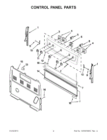 02 - Control Panel Parts parts for Amana Range YACR3230BCW0 / from AppliancePartsPros.com