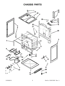 03 - Chassis Parts parts for Amana Range YACR4330BCW0 / from AppliancePartsPros.com