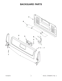 02 - Backguard Parts parts for Amana Range AGR4433XDS2 / from AppliancePartsPros.com
