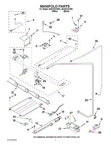 03 - Manifold Parts parts for Amana Range AGG222VDW1 / from AppliancePartsPros.com