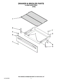 04 - Drawer & Broiler Parts parts for Amana Range AER3311WAW1 / from AppliancePartsPros.com