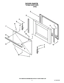 05 - Door Parts parts for Amana Range AER3311WAW1 / from AppliancePartsPros.com