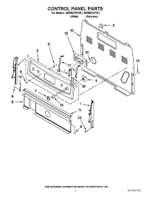 02 - Control Panel Parts parts for Amana Range AER5522VCW1 / from AppliancePartsPros.com