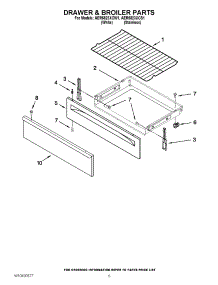 04 - Drawer & Broiler Parts parts for Amana Range AER5823XCS1 / from AppliancePartsPros.com
