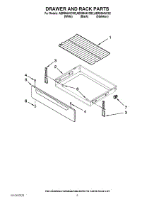 04 - Drawer And Rack Parts parts for Amana Range AER5844VCS2 / from AppliancePartsPros.com